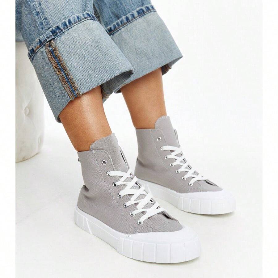 Zapatos casuales para mujer, simples y prácticos de múltiples funciones - Gris - Ver 1