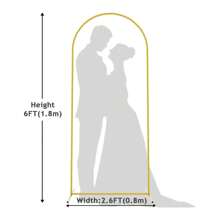 1 pieza Soporte para arco de fondo, Kit de arco de globos para boda, disponible en diferentes tamaños dorados y negros, apto para boda, San Valentín, aniversario, fiesta de graduación, decoración y fondo de fotografía