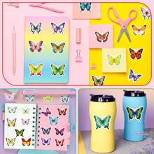 100Pcs Flower Stickers, Vinyl Waterproof Stickers For Laptop Scrapbooking Water Bottle Skateboard Luggage Cars Guitar, Colorful Aesthetic Stickers For Girls Teens Adults, Birthday Party Gifts, Back To School Gifts