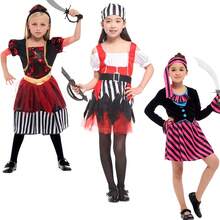 Caribbean Pirate Girl Suit,Pirate Themed Event Costumes, Girl Pirate Role-Playing Set,Suitable For Carnival Party - Multicolor - View 2
