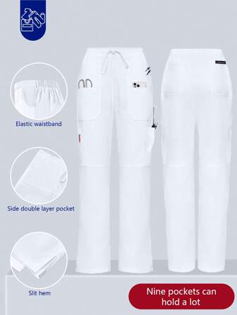 Enkla och bekväma amningsbyxor med flera fickor för kvinnor