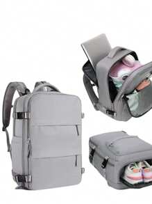 Mochila de Viaje para Cabina de Avion 45x30x20 para Vuelo Barato Equipaje de Mano y Espaciosa con Compartimento para Zapatos y Mochila Antirrobo Multifuncional para Viajes