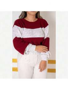 Women's Winter Warm And Comfortable Mousse Knit Blouse - 米色 - 查看 8