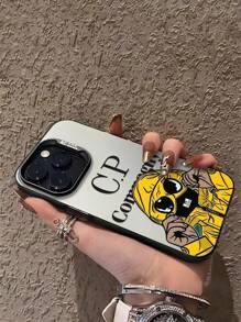1 pièce Coque de téléphone à la mode et colorée avec imprimé lettres anglaises, compatible avec iPhone 16, 15, 14, 13, 12, 11 Pro Max, Mini, XR, XS, X, 7, 8 Plus, et Samsung/Redmi/OPPO/Vivo/Honor