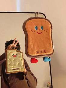 1 Piece Cute Hand Towel Hanging Type Absorbent Thick Bathroom Cartoon Handkerchief Towel Hand Washing Small Square Towel Kitchen Cloth