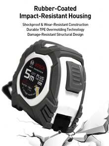 Bosch Steel Tape Measure, Durable Anti-Drop Anti-Dust Self-Locking Tape Measures, Multi-Functional - Multicolor - View 3