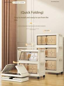1 Stück 38cm breiter Aufbewahrungsschrank, kleine faltbare Aufbewahrungsbox, Küchen- und Essgeschirr-Schrank, Küchenregal, Spielzeug-Schrank für Wohnzimmer, Organizer für schmale Räume, Schubladenschrank für die Küche, Weihnachtsgeschenk, Aufbewahrungsbox, Unterbett-Aufbewahrung