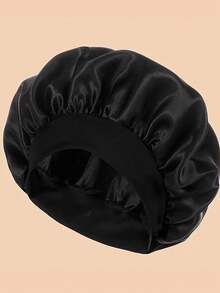 1pc Women's Fashionable Sleep Bonnet For Daily Use To Protect & Style Hair - Black - View 10