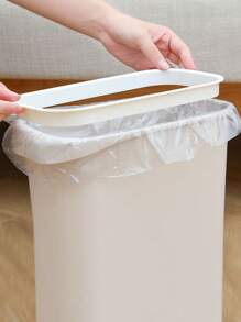 Contenitore per rifiuti multifunzionale minimalista in plastica per spazi stretti, pattumiera per cucina, bagno, stile nordico, senza coperchio