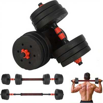 20kg Dumbbells Set Dumbellsweights Adjustable Hand Weight Lifting Strength Training Free Weights Barbell Fitness For Home Gym Workout