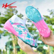 STARNOVO Zapatos de fútbol/soccer unisex de moda, con cuello elástico para comodidad, profesionales para entrenamiento y partidos