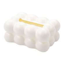 1 Piece Of Light Luxury Style Highly Attractive Marshmallow Tissue Box Home Living Room Tissue Storage Box Restaurant Tissue Box