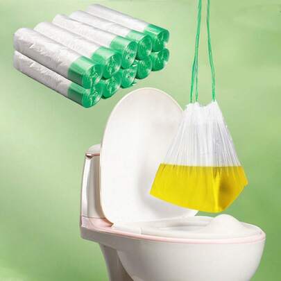 20pcs/100pcs Disposable Baby Toilet Trash Bags, Toddler Potty Cleaning Bags, Infant Toilet Plastic Bag, Potty Training Cleaning Bags