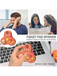 Multi-Button Pressing & Rotatable Creative Stress Relief Toy, Anxiety & ADHD Relief Fidget Toy, Portable Handheld Pressure Release Toy