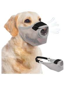 Nowy miękki, siatkowy kaganiec dla psa, oddychający, zapobiegający gryzieniu. Kaganiec z przednim otworem na nos, regulowany, na pysk psa, odpowiedni dla większości psów.