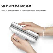Magnetic Window Cleaner Large Handle Double Sided High Safety Sturdy Plastic Window Cleaning Tool For 3 To 10mm Glasses