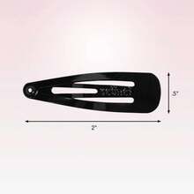 Scünci Metal Snap Clips - Black - All Hair - 12pcs - 1 - View 3