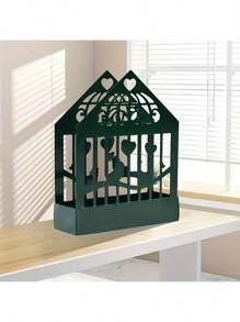 1 Stück kreative ganz aus Eisen gefertigte Katzen-Burg Mückenspiralen Matte, Haushalts-Mückenspiralen Matte ist einfach, schön, multifunktional und kreativ, vertikal an der Wand montierter Mückenspiralen Halter, Aschenbecher, feuerbeständiger Räucherstäbchen-Brenner Dekoration, geeignet zum Aufhängen und als Mückenabwehr-Ausstattung im Sommer, zum Verhindern von Asche-Spritzern, geeignet für Wohnzimmer, Schlafzimmer, Badezimmer, Outdoor-Verwendung
