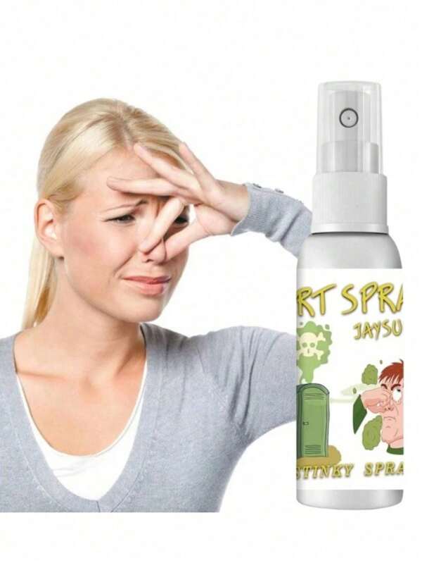 1 peça de spray de pimenta "peido fedorento" brinquedo líquido, bomba de cocô com cheiro de brincadeira para o Dia da Mentira, Halloween, artigos para festas, spray de peido fedorento e bomba de cocô para muitas risadas!