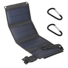 8W/12W Solarladegerät Faltbare Tasche Faltbares Solarpanel für Camping Outdoor USB-Anschluss Wandern Notfall Aufladen Reisebereit Solarladegerät für Handy Aufladen