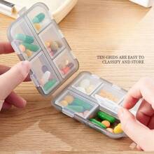 Medicine Box Portable, Three Meals A Day, Portable Medicine Packing Box, Medicine Reminder Box Seven Days A Week, Large-Capacity Medicine Dispenser