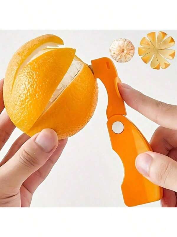 1PC Peeler, Plastic Folding Handle Fruit Peeler Tool, Vegetable And Fruit Cutter, Creative Lemon And Grapefruit Peeler, Kitchen Small Tool