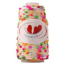1 pièce Fil de cachemire multicolore de 50g/boule. Fil à tricoter à la main, fil de laine à crocheter pour faire des écharpes et des chapeaux faits main en DIY - Multicolore - Voir 12