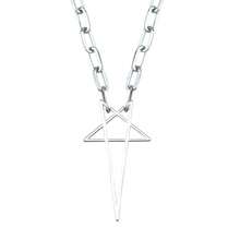 1pc Punk Rock Vintage Hollow Five-Pointed Star Pendant Necklace, Party Jewelry For Men
