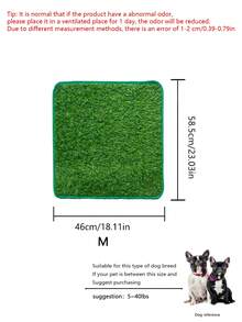 Pet Lawn Pee Pad, Dog Toilet, Fake Grass, Potty Training Mat, Artificial Grass Pad