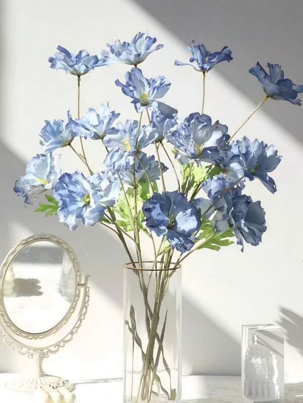 3pcs/6pcs Artificial Lavender Flowers - Suitable For Valentine's Day, Gifts, Birthdays, Graduations, Garden Decor, Outdoor Plants, Gardening, Fake Flowers, Decorations, Mother's Day Gifts, Table Decor, Wedding Decorations