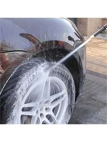 1 pieza Pistola de rociado de alta presión para lavar autos, con boquilla chapada en cobre - Durable, alto flujo de agua, apta para manguera de riego del hogar y el jardín