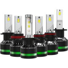 Heyword Heyword 2pcs New Upgraded LED 9005/HB3 9006/HB4 H1 H4 H7 H11 H13 9007 9004 9012 50000LM 180W High Low Beam Car Bulbs 6000K Cooling White Easy To Install 3570 CPS Chip 800% High Brightness
