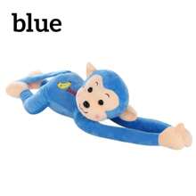 قطعة واحدة دمية قرد قطيفة مخصصة جميلة، دمية قرد متعددة الوظائف، دمية قرد طويلة الذراع ناعمة ممتلئة، وسادة على شكل قرد، ديكور ستائر، هدية عيد ميلاد، خيارات الألوان: الوردي، الأصفر، الأزرق، الأحمر، البني