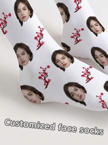 1 par de calcetines personalizados con rostro, Calcetines personalizados para el Día de las Enfermeras, Calcetines impresos personalizados, Calcetines divertidos con rostro personalizado, Calcetines con foto personalizada, Pon cualquier rostro en los calcetines, Regalo de aniversario, Regalo de San Valentín, Regalo de cumpleaños, Regalo de boda, Regalo del Día de la Madre, Regalo del Día del Padre, Regalo para el mejor amigo