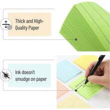 Mr. Pen- Lined Sticky Notes 3x3, 6 Pads, 45 Sheet/Pads, Pastel Colors, Sticky Notes With Lines