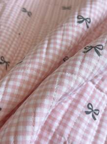 2 capas de almofada acolchoadas com padrão de laço, acabamento delicado em renda, estilo minimalista e fofo, sem enchimento, adequadas para casa, quarto e dormitório em todas as estações