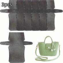 3pcs Plastic Mesh Canvas - Durable Plastic Mesh Templates For DIY Handbag, Wallet, And Tote Bags, Ideal For Crochet And Embroidery Projects, Crafting Essentials|Plastic Mesh Templates|Durable Plastic Mesh, Plastic Canvas