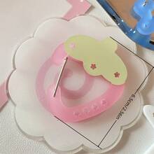 7 Styles Of Thickened Porous Colored Acrylic Keychains White Wings Pink Strawberry Frosted Pendant Storage Keychain - Color - View 10