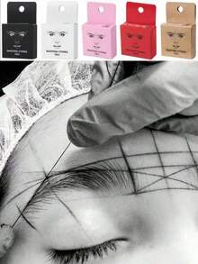 1支预着色眉笔，白色/黑色/粉色/红色眉毛定位笔，赠品，旅行装，平价好物，旅行必备 - 白色 - 查看 1