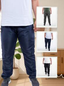 J94 CLOTHING Calça Masculina Adulto Tecido Tactel Lisa  Estiloso PLUS SIZE  Corrida 427