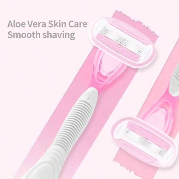 4-Blade Razor Handle For Women,Sensitive Razors For Women With Sensitive Skin, Delivers Close Shave With Comfort