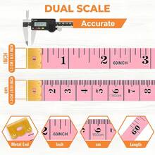 1Pc Flexible Sewing Tape Measure -60 Inches/150cm Soft Sewing Tape Measure, Suitable For Body Measurement, Sewing And DIY Projects, Process Measurement, Stainless Steel End And Lever Lock