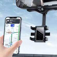 Suporte Espelho Retrovisor Central Para Celular Extensível Giro 360º 4708 - Preto - Visão 6