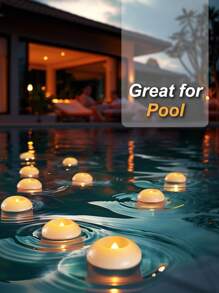 2/6/12/24 piezas Velas LED a batería sin llama, de plástico blanco resistente al agua, con 200+ horas de duración, luces de vela LED, aptas para jarrones/piscina/baño/jacuzzi/San Valentín/centros de mesa de boda/decoración de boda
