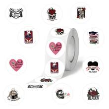 500Pcs Dark Romance Sticker Roll Cartoon Bookish Stickers Library Stickers Romance Stickers Bookish Gifts Dark Romance Merch Vinyl Waterproof Stickers For Water Bottle,Computer,Laptop,Phone,Luggage,Notebook,Fridge