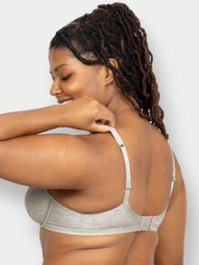 Fruit Of The Loom Women's Unlined Underwire Bra - Cotton & Spandex Blend For Natural Shape And Flexibility