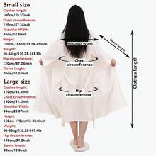 1pc Waffle Bathrobe, Summer Loose Soft Breathable Non-Stuffy, Luxurious Quality Home/Dorm Shower/Swimming Unisex Short Sleeve Robe Back To School - Multicolor - View 3