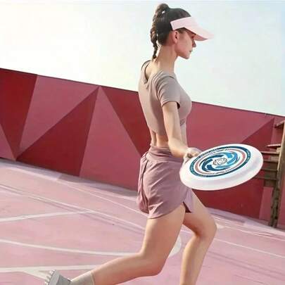 1 Hochgeschwindigkeits-Gleitscheibe aus PE-Material, geeignet für Mehrspielerspiele oder Solo-Wurfspiele, weich und leicht, geeignet für Outdoor-Spiele, Plätze, Park-Aktivitäten, Rasenflächen, Strandsport und Geschenke, ohne Batterie, Sportdesign, Geburtstag, Halloween, Thanksgiving, Weihnachtsgeschenke