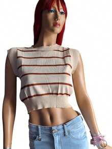 Women Tops - Camel - View 3