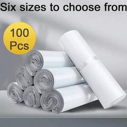 100个/50个/20个/10个装加厚防水纯色礼品袋，简约多用途袋，适用于办公、运输和邮寄，男士生日礼物，情人节礼盒，男士礼品盒，男士礼物，批发礼品袋，蓝色礼品袋，情人节，情人节礼物，母亲节礼物，伴娘礼物，毕业礼物，生日礼物，结婚礼物，生日，新娘，婚礼